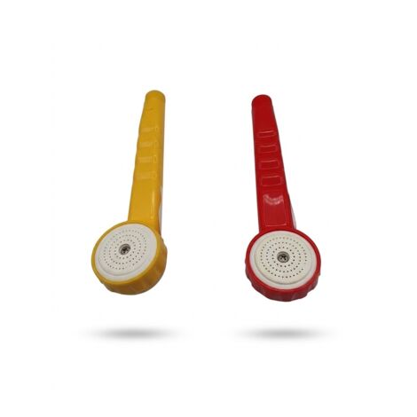 Lot de 2 - Pommeaux de douche - 781 - Jaune et rouge - Idéal pour le bain - Voir photos pour détails (1/3)