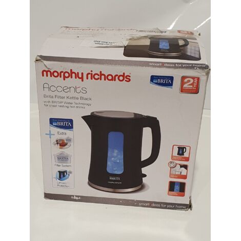 MORPHY RICHARDS - Bouilloire filtrante Brita Accents - 3kW Rapid Boil - Eau pure - Rayures légères - Voir photos (1/5)