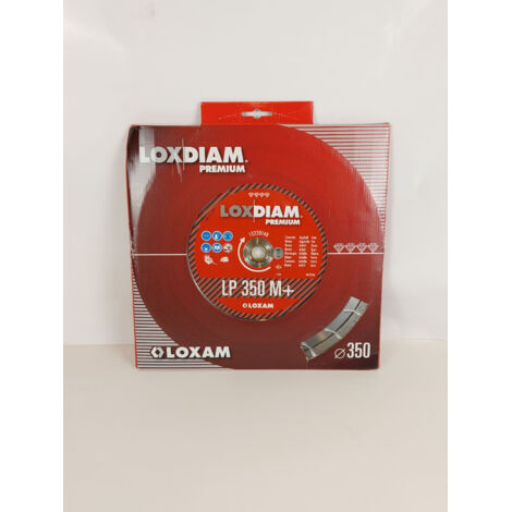 LOXDIAM - Disque diamanté PREMIUM LP 350 M+ - Diamètre 350mm alésage 25mm - Spécial béton armé et asphalte - Neuf - Voir photos (1/4)