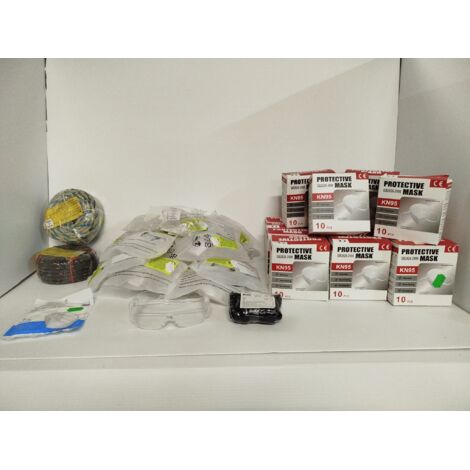 Lot de matériel de sécurité - PROTECTIVE MASK MAPA - Masques KN95 lunettes et cordages - Protection complète et manutention - Voir photos (1/5)
