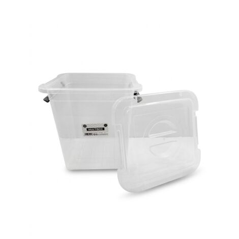 URBAN LIVING - Boîte de rangement Multibox - 11L - Plastique translucide avec clips - Idéal conservation alimentaire - Voir photos (1/5)