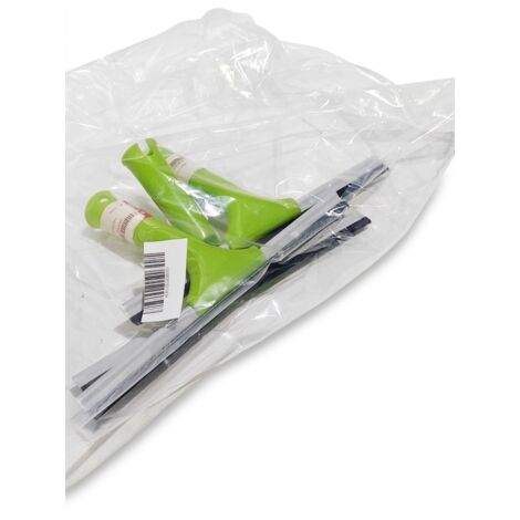 Lot de 3 - RACLETTE - Nettoyage vitres et surfaces lisses - Manche ergonomique vert - Voir photos (1/3)
