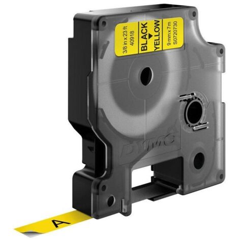 Ruban d'étiquetage DYMO D1 - Noir sur Jaune - 9mm x 7m