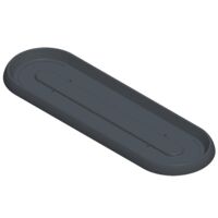 EDA – Soucoupe pour jardinière 80 cm – Gris anthracite – Polypropylène résistant aux intempéries – Anti-UV – Conserve l'humidité du sol