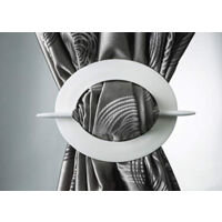 1 Embrasse PVC Ovale - Blanc Laqué
