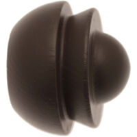 1 Embout - Bois - Chocolat - Diamètre 28