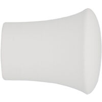 Embout de barre à rideaux INVENTIV - Pommeau Ø35 laqué blanc