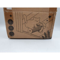 MEWOOFFUN - Marche d'escalade pour chat - 248x187x176mm - Fixation ventouses - Sisal et bois robuste - Idéal parcours mural - Voir photos