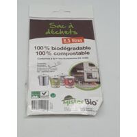 MISTER BIO - Sac à déchets - 6,5L - 100% Biodégradable et Compostable - Idéal tri sélectif - Voir photos
