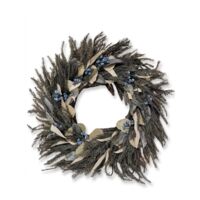 ZARA HOME - Couronne de Noël artificielle - Eucalyptus et baies bleues - Style naturel élégant - Neuf - Voir photos