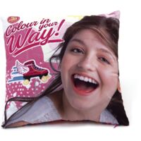 Soy Luna 709734 Coussin Carré Polyester Rose 35 x 3 x 35 cm
