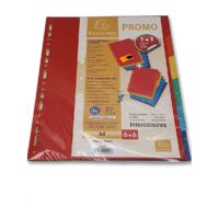 Lot de 2 - EXACOMPTA - Intercalaires A4 6 positions - 220g 3/10e - Promo 1+1 Gratuit - Voir photos
