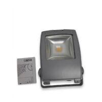 HOMEGA ILLUMINAZIONE - Projecteur LED d'extérieur - Modèle 40337 RA - 20W - 230V - 3000K - Gris - Éclairage blanc chaud avec étrier de fixation orientable - Voir photos pour détails