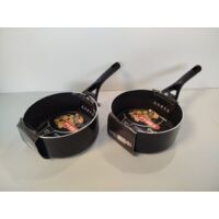 Lot de 2 PYREX - Casseroles 20cm - Revêtement Diamant QuanTanium - Anti-adhésif sans PFOA - Voir photos