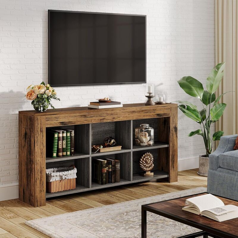 Tavolo Consolle Sottile 90cm URBNLIVING - Legno E Metallo, 2 Ripiani, Per Ingresso O Soggiorno Piccoli