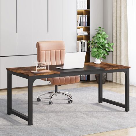Tribesigns scrivania tavolo per computer tavolo per PC tavolo da ufficio tavolo da lavoro tavolo da pranzo in nero per l'home office a casa scrivanie, tavolo da conferenza, 160 x 80 x 75 cm