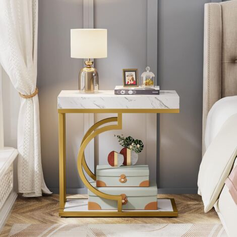SoBuy Carrello Tavolino Da Salotto Comodino Piccolo Comodino Bianco Comodini L60 P35 A70cm Fbt105 W 89810881