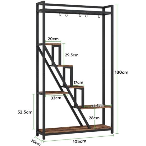 Bamworld Scaffale Per Piante Da Interno Con Luce Grow Light - 14 Ripiani In Legno Massello, Timer 8 Livelli, Per Soggiorno E Patio - 2