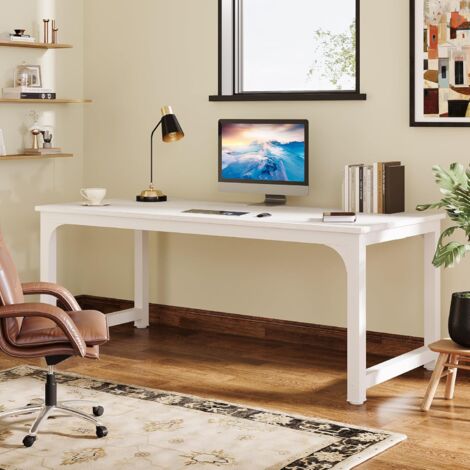 Tavolo per computer MEGAN, ripiano in legno, cm 90x45x78