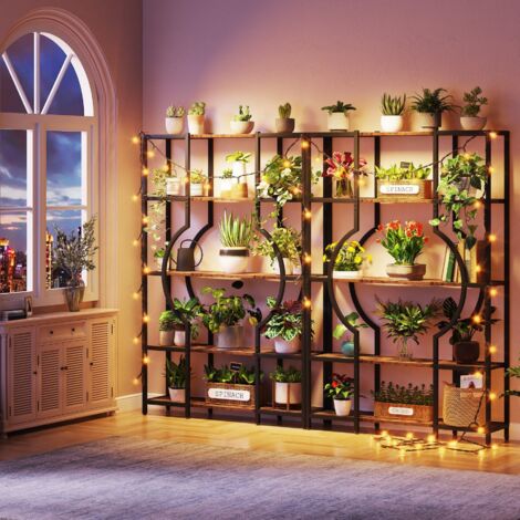 Tribesigns Libreria industriale Etagere a 5 ripiani, autoportante, alta libreria, organizer con