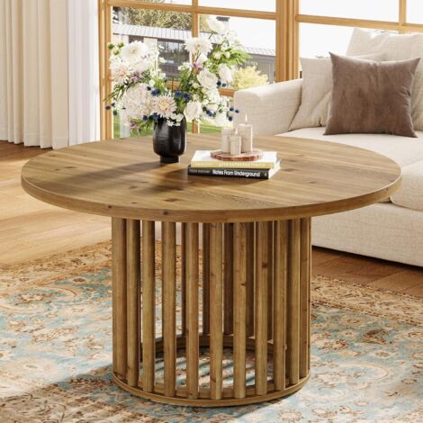 Table Ronde Salotto En Bois Massif - Marque Estense - Neuf