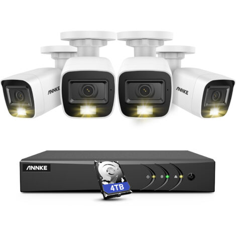 ANNKE 8CH Kits de vidéosurveillance 5 en 1 DVR 42MP micro intégré intelligent IR étanche système de caméra de sécurité de surveillance à distance-disque dur de 4 to (1/5)