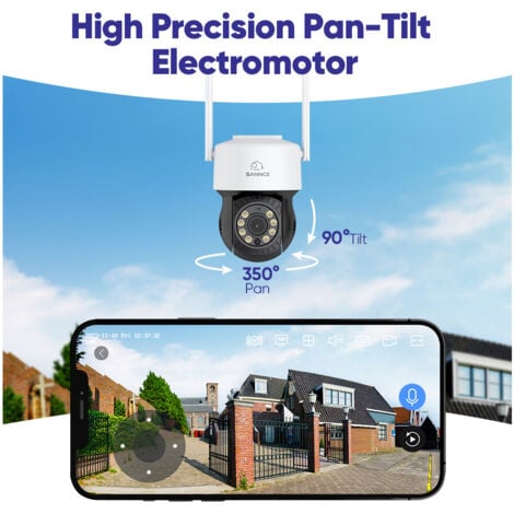 SANNCE Kit Videosorveglianza 10CH Wireless 3MP Telecamere Visione Notturna Avviso E-mail WiFi Telecamere Sicurezza Sistema - 1TB HDD