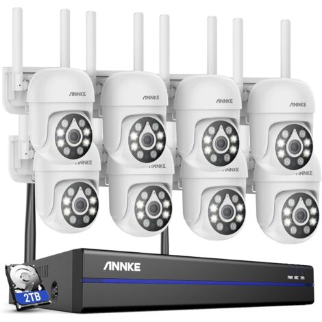 ANNKE Système de caméra de sécurité extérieure sans fil 5 MP avec audio bidirectionnel et détection de présence (1/5)