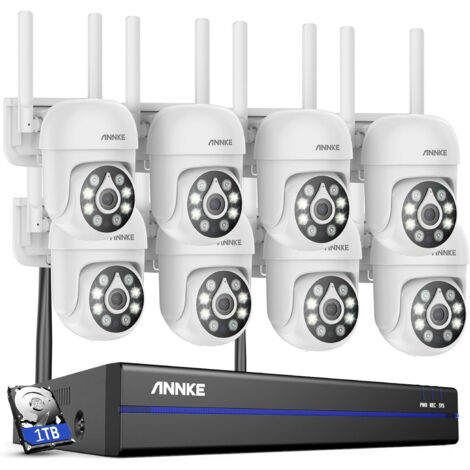 ANNKE Caméra de surveillance extérieure sans fil Full HD 5 MP avec vision nocturne couleur IP66 (1/5)