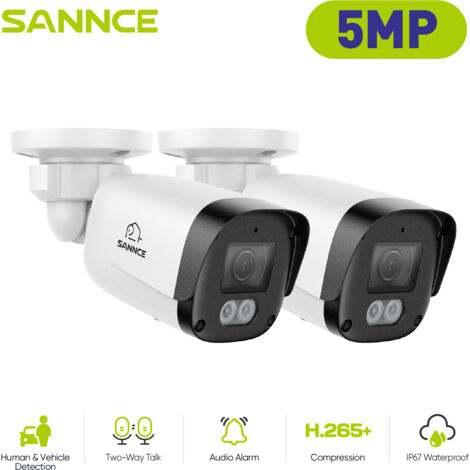 SANNCE 3K Outdoor PoE Security Camera with Two-Way Communication Dustproof IP67 (1/5)