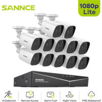 SANNCE 1080P 16CH DVR Video Surveillance Kit Motion Detection IR Night Vision Waterproof Remote Monitor System