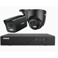 ANNKE 5MP PoE Système de vidéosurveillance,2 caméras, détection de mouvement, couleur vision nocturne,APP/PC distance,1TB HDD