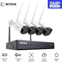 ANNKE 5MP Wireless Security Camera System Outdoor Human Detection Instant Alerts IP66
