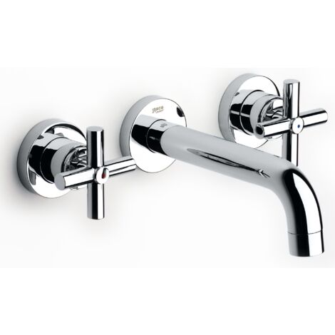 Roca Loft - Mitigeur de lavabo, installation 3 trous, chrome A5A4743C00 (1/3)