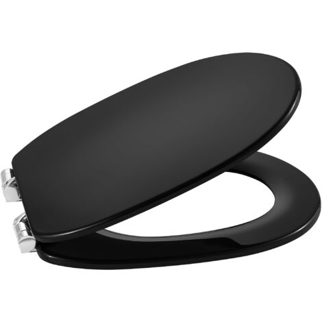 Abattant et couvercle de toilette SUPRALIT® avec siège rembourré CARMEN - ROCA Couleur : Noir (1/2)