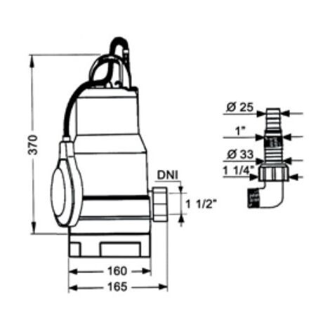 Gardena Pompe submersible pour eaux usées 10.500 Basic : Pompe submersible, débit de 10 500 l-h