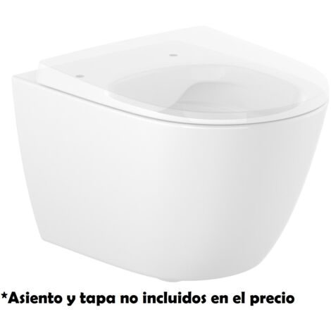 Tasse suspendue sans rebord – Fixations dissimulées – Technologie Roca Rimless® – Installation suspendue – Forme ronde – Compact