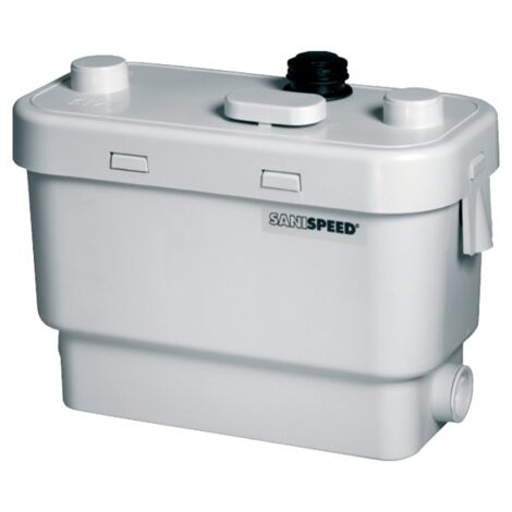 SFA – Pompe broyeur pour eaux usées – Relevage vertical 7 m – Débit 85 l/min – 4 entrées Ø 40 mm – Moteur 400 W avec refroidissement par huile