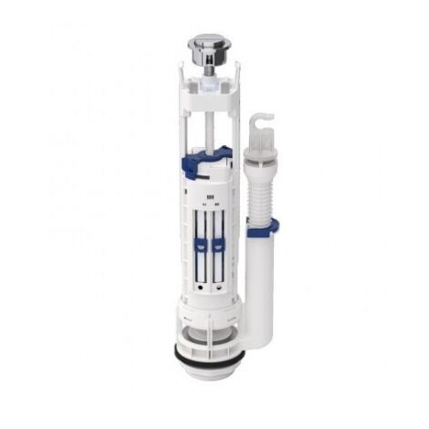 Geberit – Mécanisme de chasse d'eau universel double 290 – Compatible réservoirs céramique – Réglable 295-450mm – Économie d'eau (1/4)