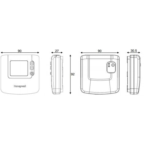 Thermostat d'ambiance digital DT90A - HONEYWELL