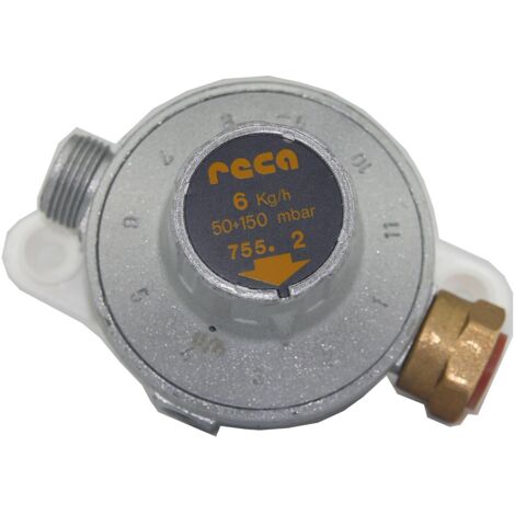 Régulateur de gaz réglable 50-150 g/cm² 6 kg/h – Détendeur basse pression pour installations sécurisées – 11 positions ajustables – Kromschröder - 50-150g