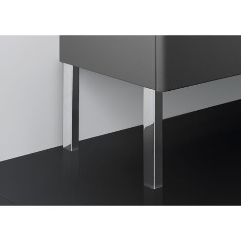 Roca – Ensemble de 2 pieds pour meubles de salle de bains – Finition chromée – Dimensions 220 x 50 x 220 mm – Compatible avec THE GAP ORIGINAL