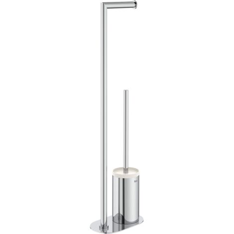 ROUND HOTELS - ROCA Garniture de toilette avec porte-rouleau Couleur : Chrome (1/2)