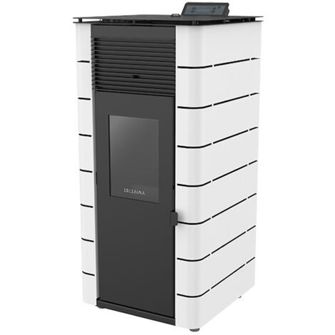 Chauffage à air 10 kW – Rendement 96% – Autonomie jusqu'à 26h – Capacité réservoir 20kg – Pour granulés EN 14961-2 A1 – Solzaima