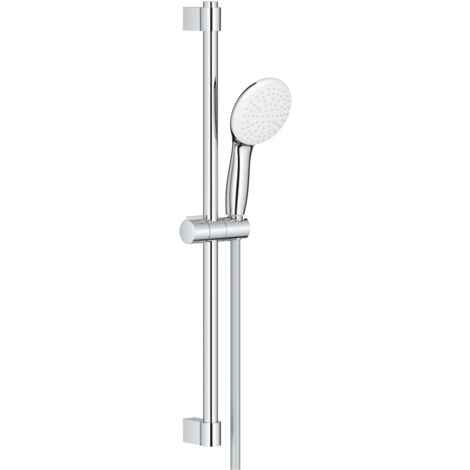 Grohe – Ensemble de barres de douche 60 cm – Douchette 1 jet chromée – Limiteur de débit 9 l/min – Technologie DreamSpray pour distribution optimale