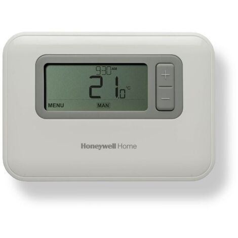 Thermostat de chaudière à piles – Écran rétro éclairé – Programmation horaire et hebdomadaire – Plage de réglage 5 à 35°C – T3H110A0050 – Resideo