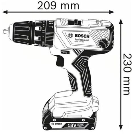 Perceuse à Percussion BOSCH GSB 18V-21 (Machine seule L-Boxx 136)