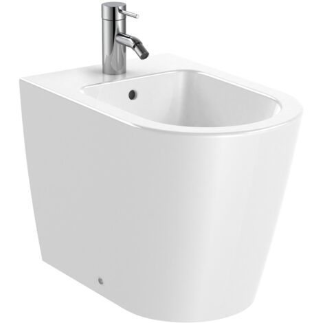 Roca – Bidet à poser en porcelaine 370x560mm avec trop-plein et 1 trou robinetterie – A357527000
