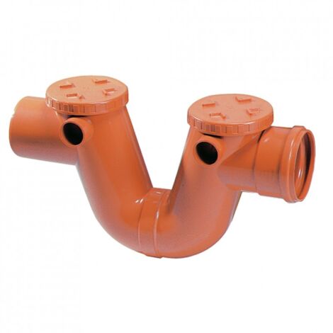 Siphon avec registre M/H - JIMTEN Diamètre : Ø125 mm (1/2)