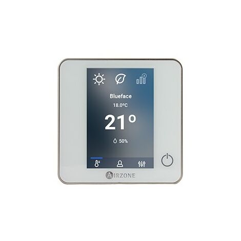 Thermostat filaire Airzone Flexa 3.0 Blueface Zero – Alimentation par panneau de contrôle – Interface graphique couleur capacitive – Contrôle de zone